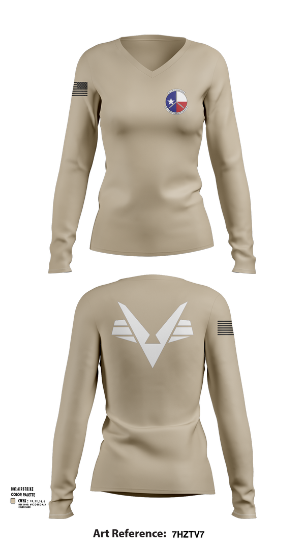 Women's Long Sleeve Vneck Shirt, SWR-TX-403, , Teamtime, Team time, sublimation, custom sports apparel, team uniforms, spirit wear, spiritwear, sports uniforms, custom shirts, team store, custom team store, fundraiser sports, apparel fundraiser
