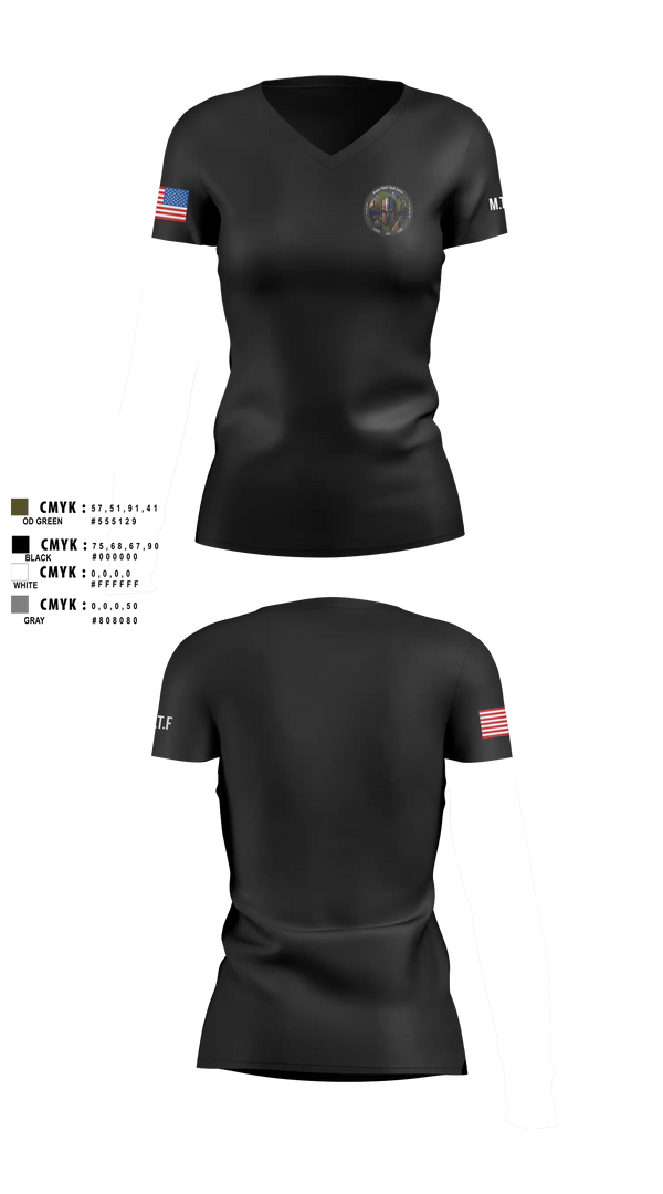 Womens Short Sleeve Vneck Shirt, Major Theft Task Force, Police, Teamtime, Team time, sublimation, custom sports apparel, team uniforms, spirit wear, spiritwear, sports uniforms, custom shirts, team store, custom team store, fundraiser sports, apparel fundraiser