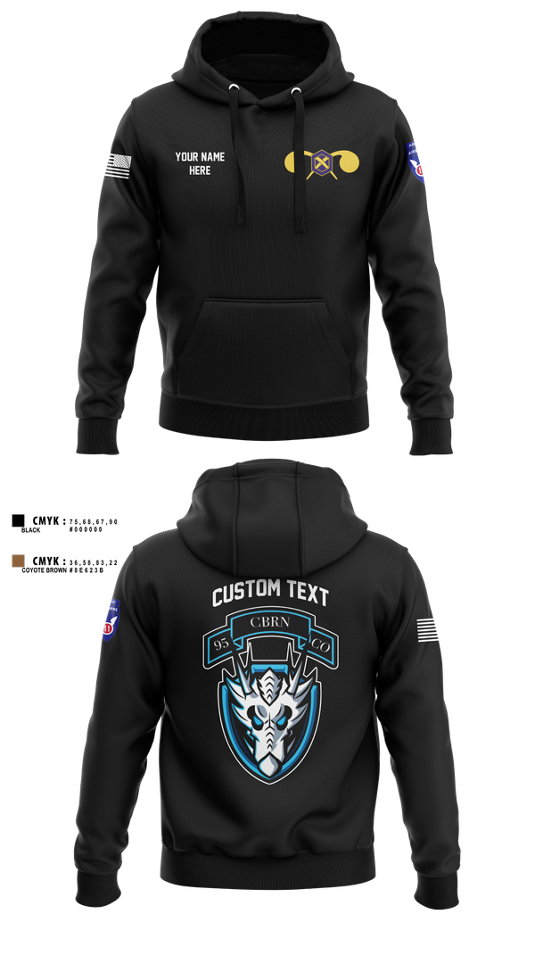 Hoodie, 1st Platoon, 95th CBRN, Army, Teamtime, Team time, sublimation, custom sports apparel, team uniforms, spirit wear, spiritwear, sports uniforms, custom shirts, team store, custom team store, fundraiser sports, apparel fundraiser