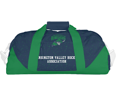 Duffle Bag, Kensington Valley Hockey Association, Ice Hockey, Teamtime, Team time, sublimation, custom sports apparel, team uniforms, spirit wear, spiritwear, sports uniforms, custom shirts, team store, custom team store, fundraiser sports, apparel fundraiser