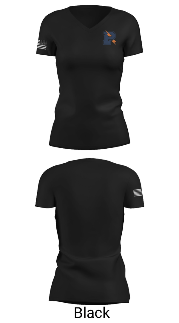 Women's Short Sleeve Vneck Shirt, Powers Catholic High School Basketball, Men's Basketball, Teamtime, Team time, sublimation, custom sports apparel, team uniforms, spirit wear, spiritwear, sports uniforms, custom shirts, team store, custom team store, fundraiser sports, apparel fundraiser