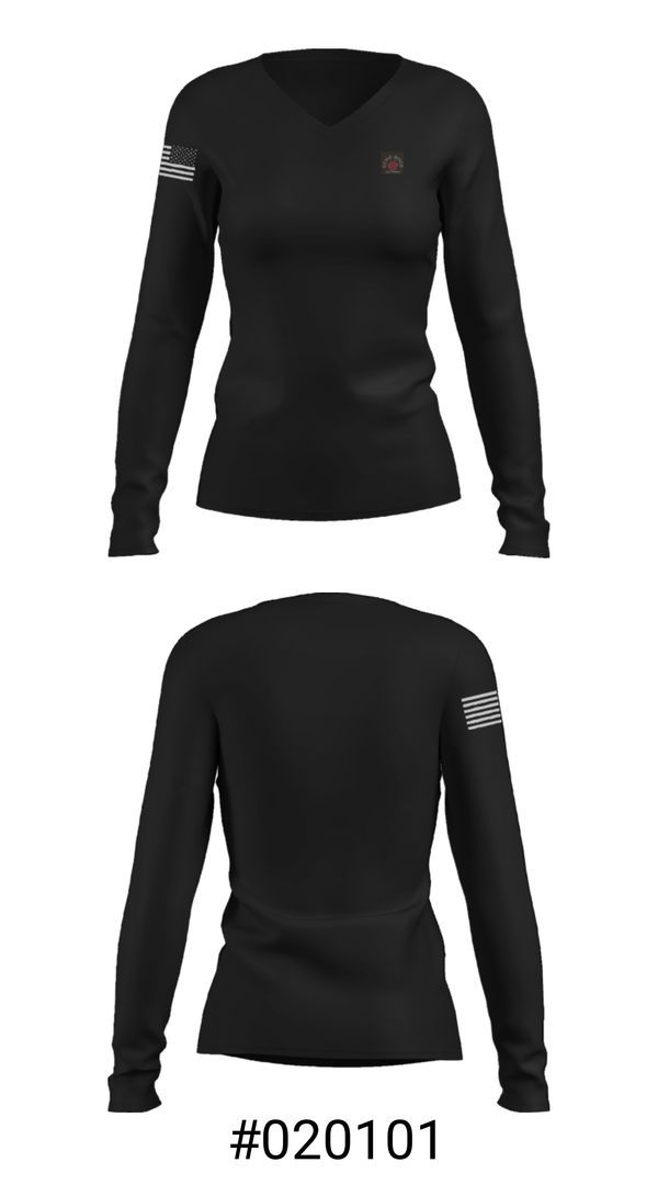 Women's Long Sleeve Vneck Shirt, Echo Dogs dog training, , Teamtime, Team time, sublimation, custom sports apparel, team uniforms, spirit wear, spiritwear, sports uniforms, custom shirts, team store, custom team store, fundraiser sports, apparel fundraiser