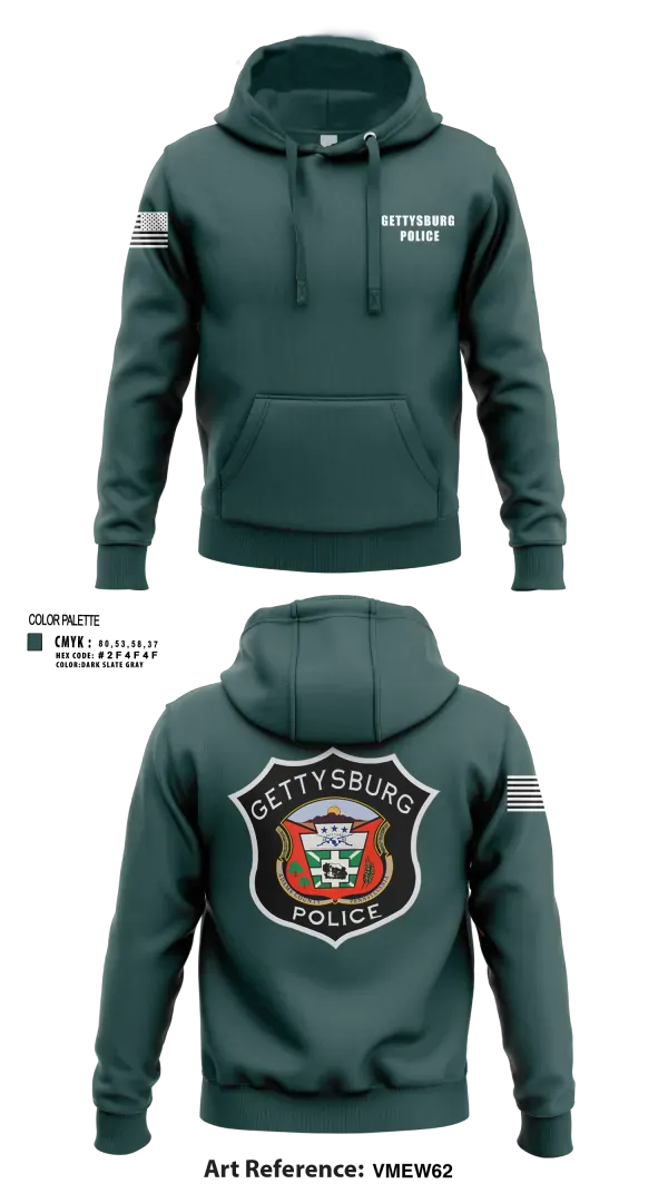 Hoodie, Gettysburg Police, Police, Teamtime, Team time, sublimation, custom sports apparel, team uniforms, spirit wear, spiritwear, sports uniforms, custom shirts, team store, custom team store, fundraiser sports, apparel fundraiser