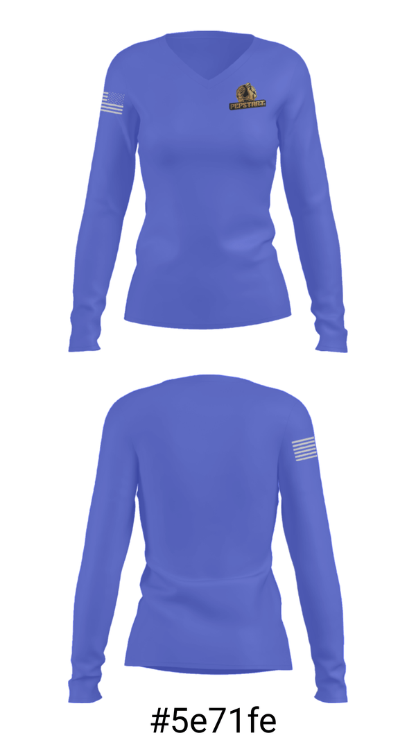 Women's Long Sleeve Vneck Shirt, pepstartpepstart, , Teamtime, Team time, sublimation, custom sports apparel, team uniforms, spirit wear, spiritwear, sports uniforms, custom shirts, team store, custom team store, fundraiser sports, apparel fundraiser