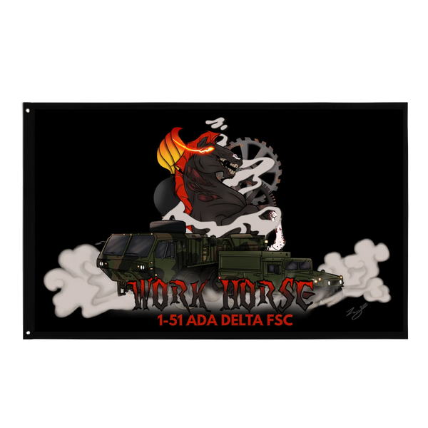 Flag, 1-51 ADA D.CO MAINT PLT, Army, Teamtime, Team time, sublimation, custom sports apparel, team uniforms, spirit wear, spiritwear, sports uniforms, custom shirts, team store, custom team store, fundraiser sports, apparel fundraiser