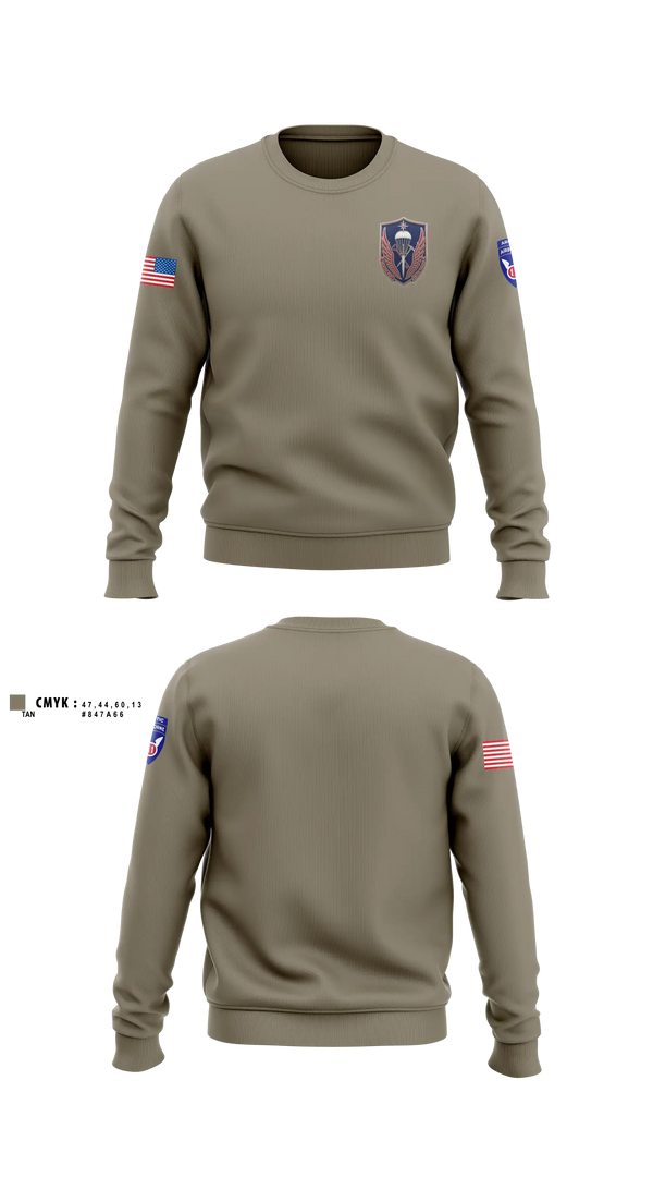 Crew Neck Sweatshirt, 11th ADSB, Army, Teamtime, Team time, sublimation, custom sports apparel, team uniforms, spirit wear, spiritwear, sports uniforms, custom shirts, team store, custom team store, fundraiser sports, apparel fundraiser