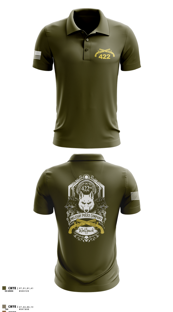 Short Sleeve Performance Polo, 422nd Military Police Company, Army, Teamtime, Team time, sublimation, custom sports apparel, team uniforms, spirit wear, spiritwear, sports uniforms, custom shirts, team store, custom team store, fundraiser sports, apparel fundraiser