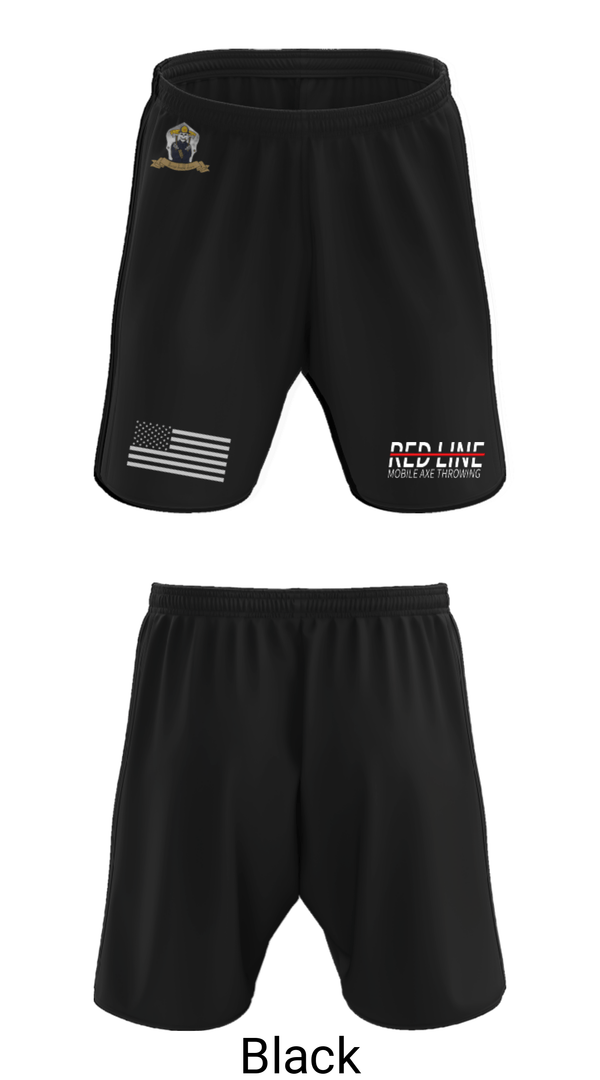 Athletic Shorts With Pockets, Red Line Mobile Axe Throwing, , Teamtime, Team time, sublimation, custom sports apparel, team uniforms, spirit wear, spiritwear, sports uniforms, custom shirts, team store, custom team store, fundraiser sports, apparel fundraiser