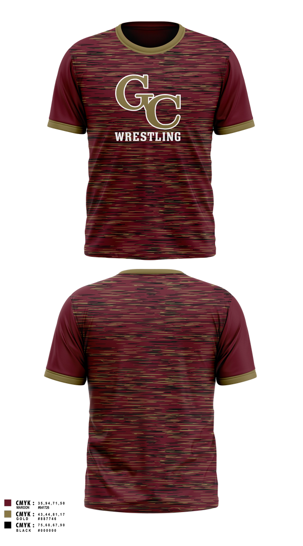 Short Sleeve Rash Guard Shirt, George County, Wrestling, Teamtime, Team time, sublimation, custom sports apparel, team uniforms, spirit wear, spiritwear, sports uniforms, custom shirts, team store, custom team store, fundraiser sports, apparel fundraiser