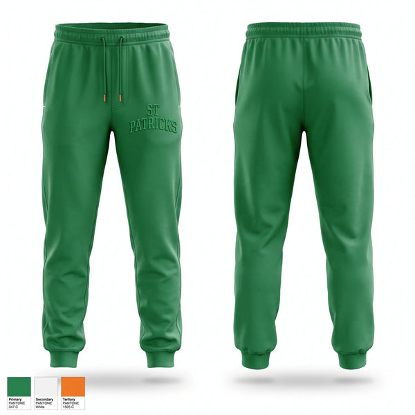 Sweatpants, St. Patrick’s, Men's Basketball, Teamtime, Team time, sublimation, custom sports apparel, team uniforms, spirit wear, spiritwear, sports uniforms, custom shirts, team store, custom team store, fundraiser sports, apparel fundraiser