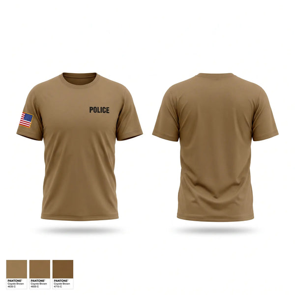 Old School Cotton Feel Shirt, Police, Navy, Teamtime, Team time, sublimation, custom sports apparel, team uniforms, spirit wear, spiritwear, sports uniforms, custom shirts, team store, custom team store, fundraiser sports, apparel fundraiser
