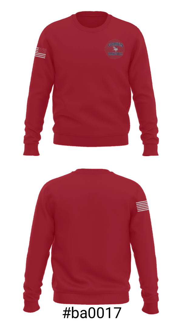 Crew Neck Sweatshirt, Voorhees Basketball Association, Women's Basketball, Teamtime, Team time, sublimation, custom sports apparel, team uniforms, spirit wear, spiritwear, sports uniforms, custom shirts, team store, custom team store, fundraiser sports, apparel fundraiser