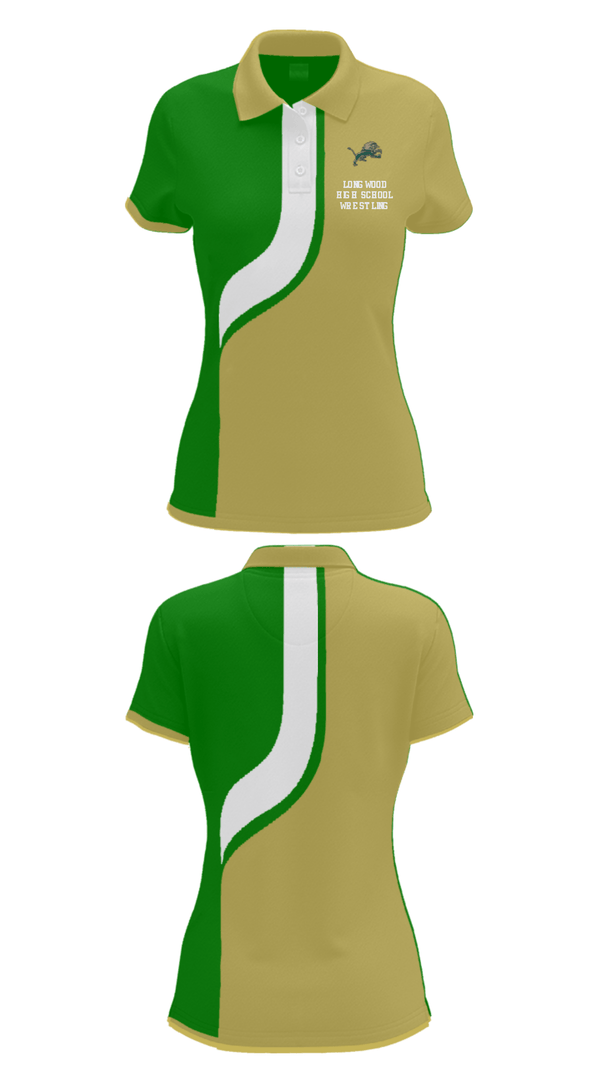 Women's Short Sleeve Performance Polo, Longwood High School Wrestling, Wrestling, Teamtime, Team time, sublimation, custom sports apparel, team uniforms, spirit wear, spiritwear, sports uniforms, custom shirts, team store, custom team store, fundraiser sports, apparel fundraiser