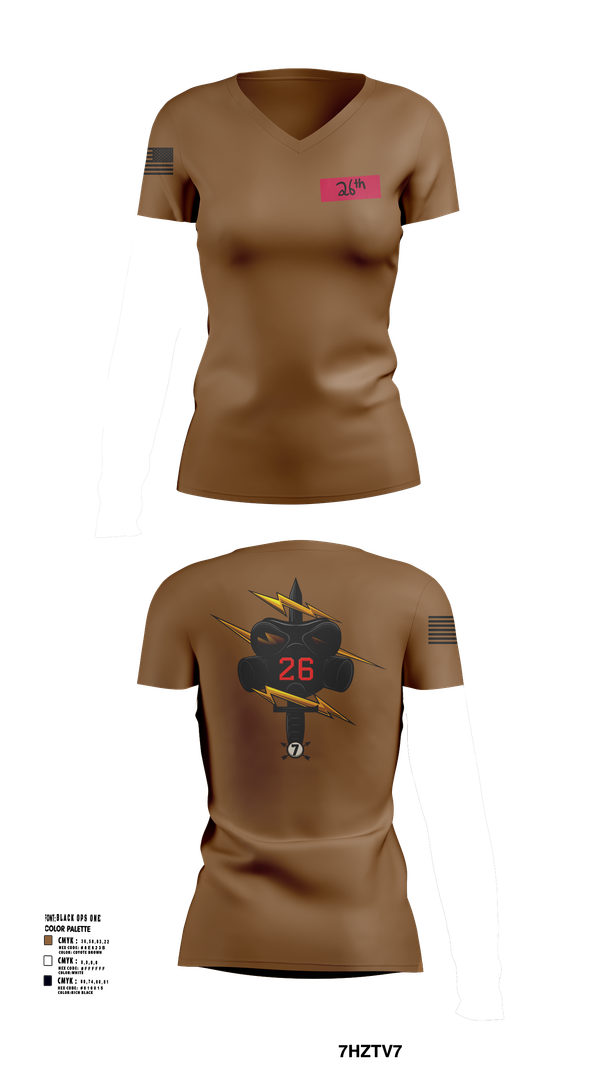 Womens Short Sleeve Vneck Shirt, 26th CM Co, , Teamtime, Team time, sublimation, custom sports apparel, team uniforms, spirit wear, spiritwear, sports uniforms, custom shirts, team store, custom team store, fundraiser sports, apparel fundraiser