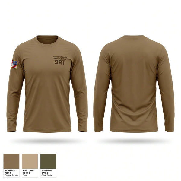 Long Sleeve Performance Shirt, Marlboro County Sheriff's Office SRT, Police, Teamtime, Team time, sublimation, custom sports apparel, team uniforms, spirit wear, spiritwear, sports uniforms, custom shirts, team store, custom team store, fundraiser sports, apparel fundraiser