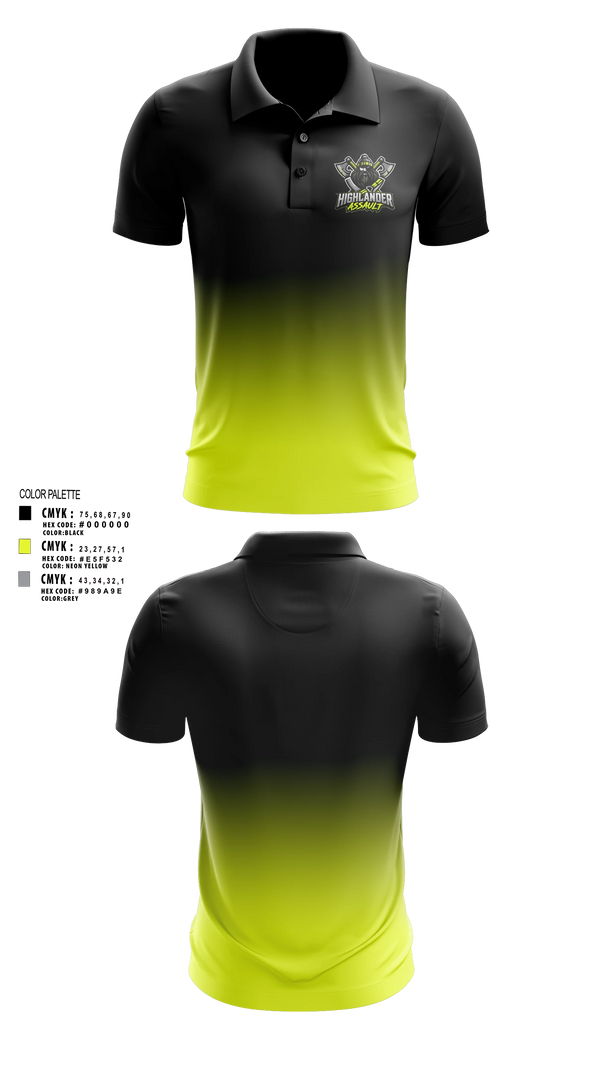 Short Sleeve Performance Polo, Highlander Assault, , Teamtime, Team time, sublimation, custom sports apparel, team uniforms, spirit wear, spiritwear, sports uniforms, custom shirts, team store, custom team store, fundraiser sports, apparel fundraiser