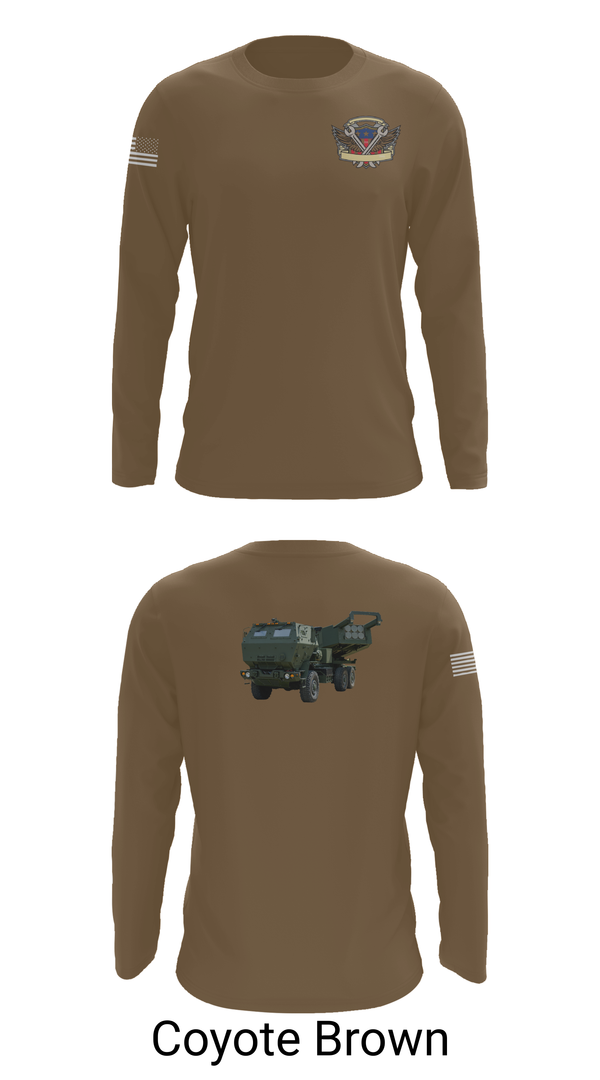 Long Sleeve Performance Shirt, 182nd Field Artillery, Army, Teamtime, Team time, sublimation, custom sports apparel, team uniforms, spirit wear, spiritwear, sports uniforms, custom shirts, team store, custom team store, fundraiser sports, apparel fundraiser