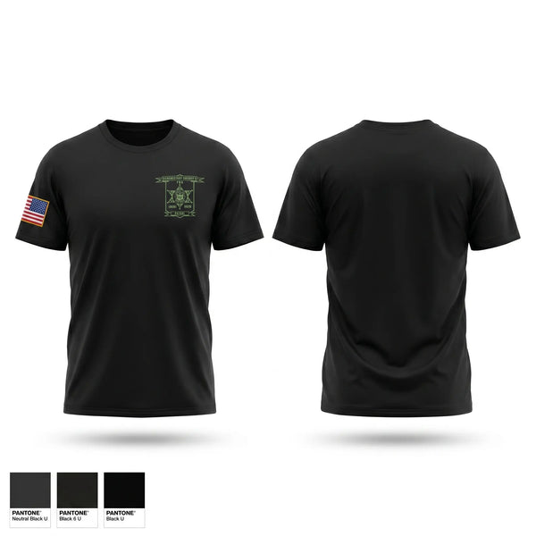 Old School Cotton Feel Shirt, Schenectady County Sheriff patrol PBA, Police, Teamtime, Team time, sublimation, custom sports apparel, team uniforms, spirit wear, spiritwear, sports uniforms, custom shirts, team store, custom team store, fundraiser sports, apparel fundraiser