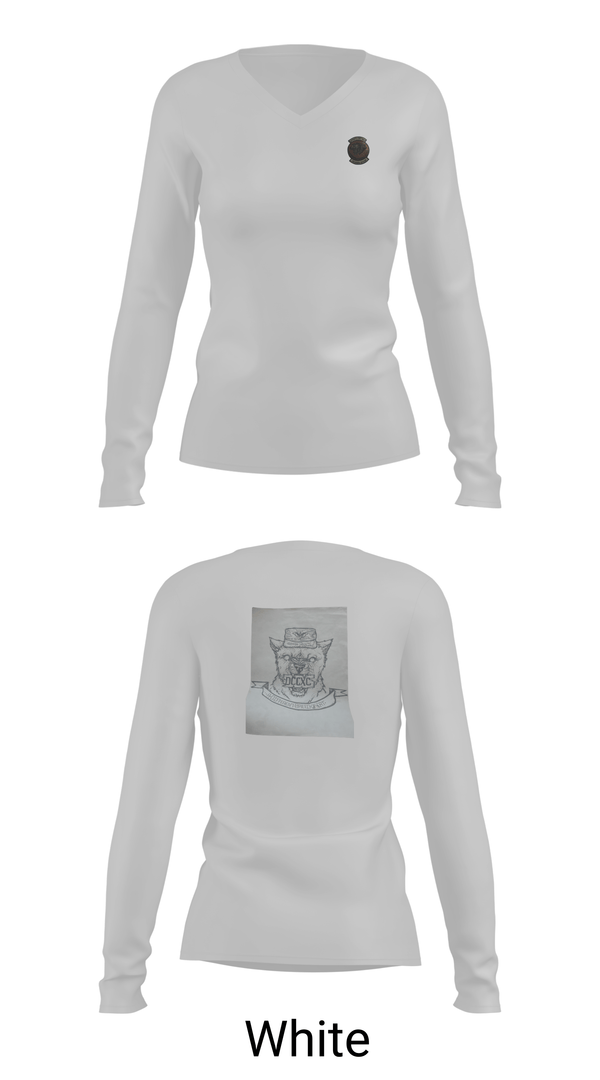Womens Long Sleeve Vneck Shirt, DET 890 JMU, Air Force, Teamtime, Team time, sublimation, custom sports apparel, team uniforms, spirit wear, spiritwear, sports uniforms, custom shirts, team store, custom team store, fundraiser sports, apparel fundraiser