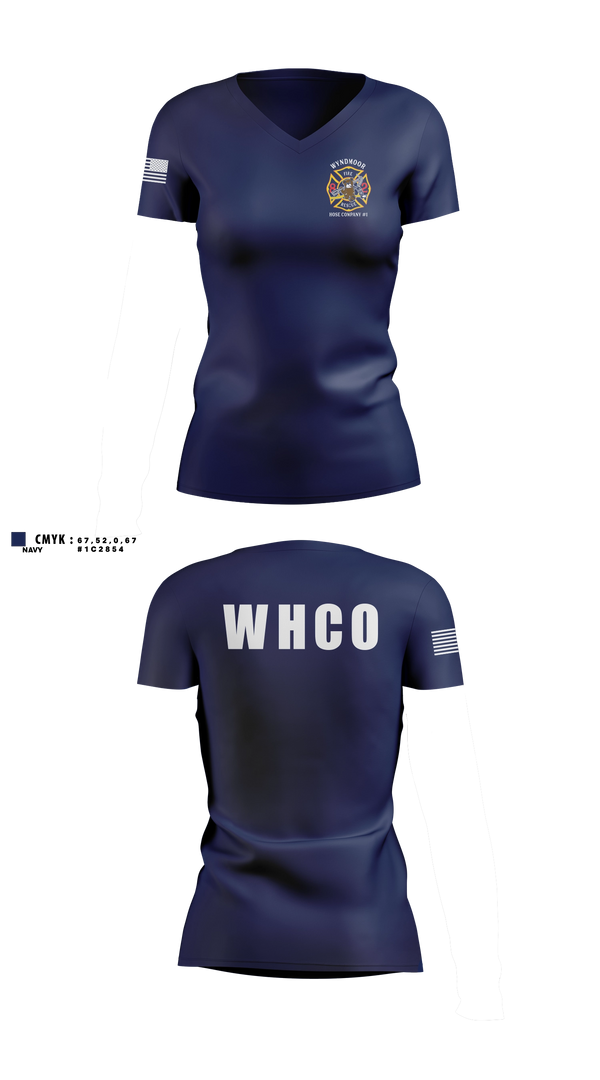 Womens Short Sleeve Vneck Shirt, Wyndmoor Hose Company #1, Fire Department, Teamtime, Team time, sublimation, custom sports apparel, team uniforms, spirit wear, spiritwear, sports uniforms, custom shirts, team store, custom team store, fundraiser sports, apparel fundraiser