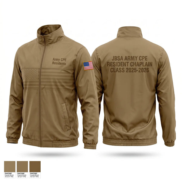 Windbreaker, Army CPE Residents, Army, Teamtime, Team time, sublimation, custom sports apparel, team uniforms, spirit wear, spiritwear, sports uniforms, custom shirts, team store, custom team store, fundraiser sports, apparel fundraiser