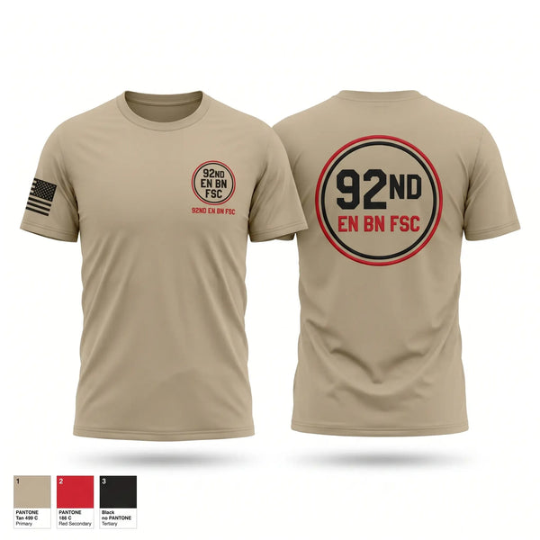 Old School Cotton Feel Shirt, 92nd EN BN, FSC, Army, Teamtime, Team time, sublimation, custom sports apparel, team uniforms, spirit wear, spiritwear, sports uniforms, custom shirts, team store, custom team store, fundraiser sports, apparel fundraiser