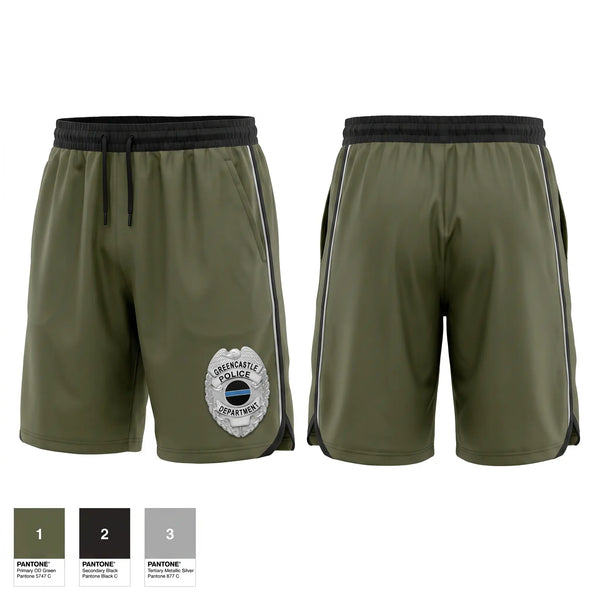 Athletic Shorts With Pockets, AREA 30 CAREER CENTER LAW ENFORCEMENT, Police, Teamtime, Team time, sublimation, custom sports apparel, team uniforms, spirit wear, spiritwear, sports uniforms, custom shirts, team store, custom team store, fundraiser sports, apparel fundraiser