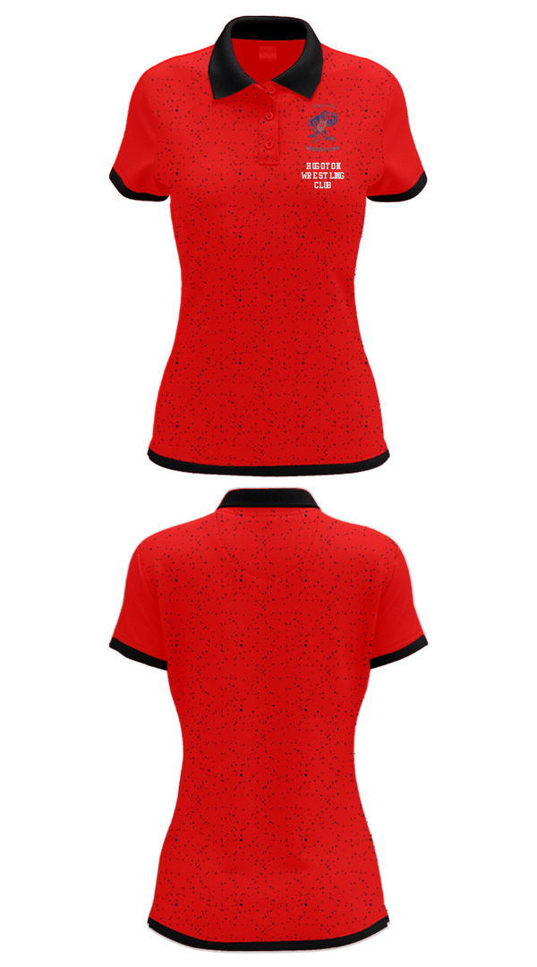 Women's Short Sleeve Performance Polo, Hugoton Wrestling Club, Wrestling, Teamtime, Team time, sublimation, custom sports apparel, team uniforms, spirit wear, spiritwear, sports uniforms, custom shirts, team store, custom team store, fundraiser sports, apparel fundraiser