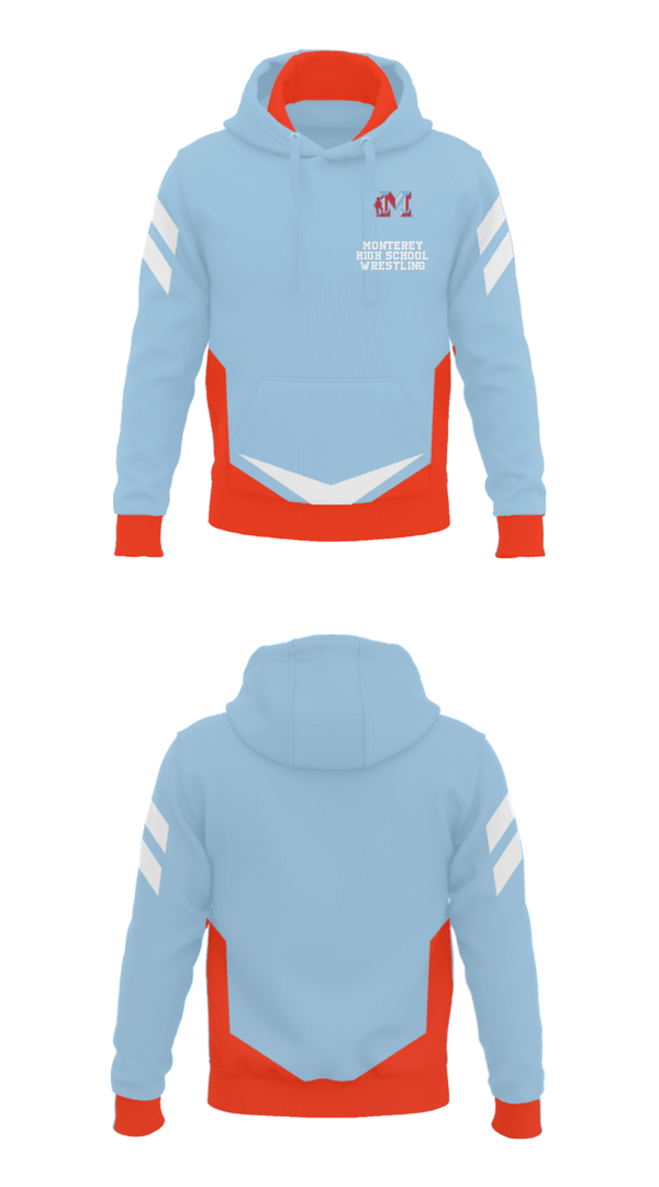 Hoodie, Monterey High School Wrestling, Wrestling, Teamtime, Team time, sublimation, custom sports apparel, team uniforms, spirit wear, spiritwear, sports uniforms, custom shirts, team store, custom team store, fundraiser sports, apparel fundraiser