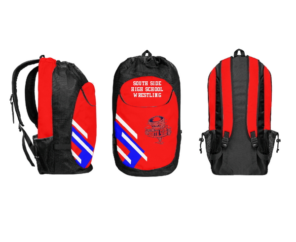 Gear Bag, South Side High School Wrestling, Wrestling, Teamtime, Team time, sublimation, custom sports apparel, team uniforms, spirit wear, spiritwear, sports uniforms, custom shirts, team store, custom team store, fundraiser sports, apparel fundraiser