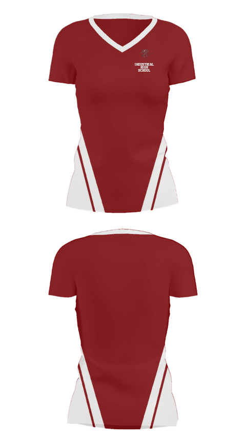 Women's Short Sleeve Vneck Shirt, Industrial High School, Men's Basketball, Teamtime, Team time, sublimation, custom sports apparel, team uniforms, spirit wear, spiritwear, sports uniforms, custom shirts, team store, custom team store, fundraiser sports, apparel fundraiser