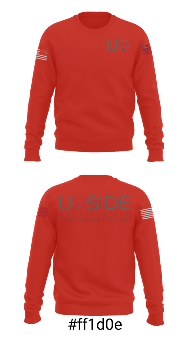 Crew Neck Sweatshirt, UPSIDE PROPERTY, , Teamtime, Team time, sublimation, custom sports apparel, team uniforms, spirit wear, spiritwear, sports uniforms, custom shirts, team store, custom team store, fundraiser sports, apparel fundraiser