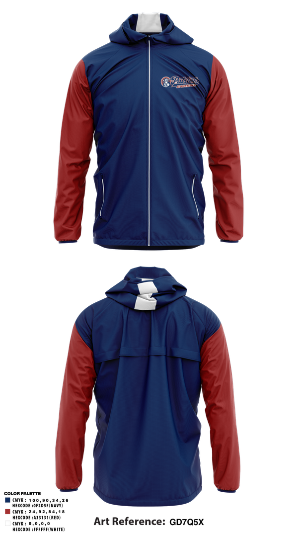 Windbreaker, Lenape Valley Patriots, Baseball, Teamtime, Team time, sublimation, custom sports apparel, team uniforms, spirit wear, spiritwear, sports uniforms, custom shirts, team store, custom team store, fundraiser sports, apparel fundraiser