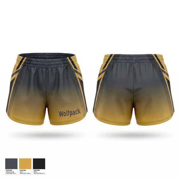 Womens Shorts, Wolfpack, Softball, Teamtime, Team time, sublimation, custom sports apparel, team uniforms, spirit wear, spiritwear, sports uniforms, custom shirts, team store, custom team store, fundraiser sports, apparel fundraiser