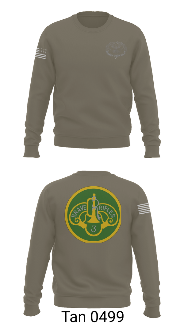 Crew Neck Sweatshirt, 3d Cavalry Regiment, Army, Teamtime, Team time, sublimation, custom sports apparel, team uniforms, spirit wear, spiritwear, sports uniforms, custom shirts, team store, custom team store, fundraiser sports, apparel fundraiser