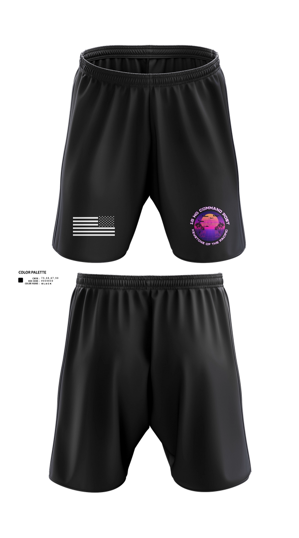 Athletic Shorts With Pockets, 18 WG/CP, Air Force, Teamtime, Team time, sublimation, custom sports apparel, team uniforms, spirit wear, spiritwear, sports uniforms, custom shirts, team store, custom team store, fundraiser sports, apparel fundraiser
