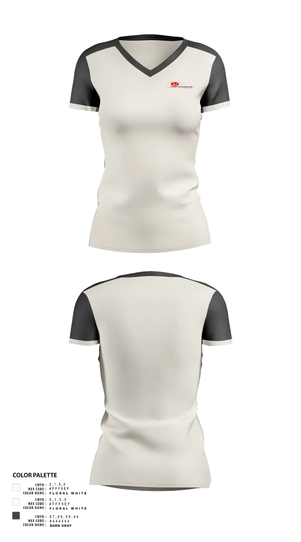 Womens Short Sleeve Vneck Shirt, J &J GMI, , Teamtime, Team time, sublimation, custom sports apparel, team uniforms, spirit wear, spiritwear, sports uniforms, custom shirts, team store, custom team store, fundraiser sports, apparel fundraiser