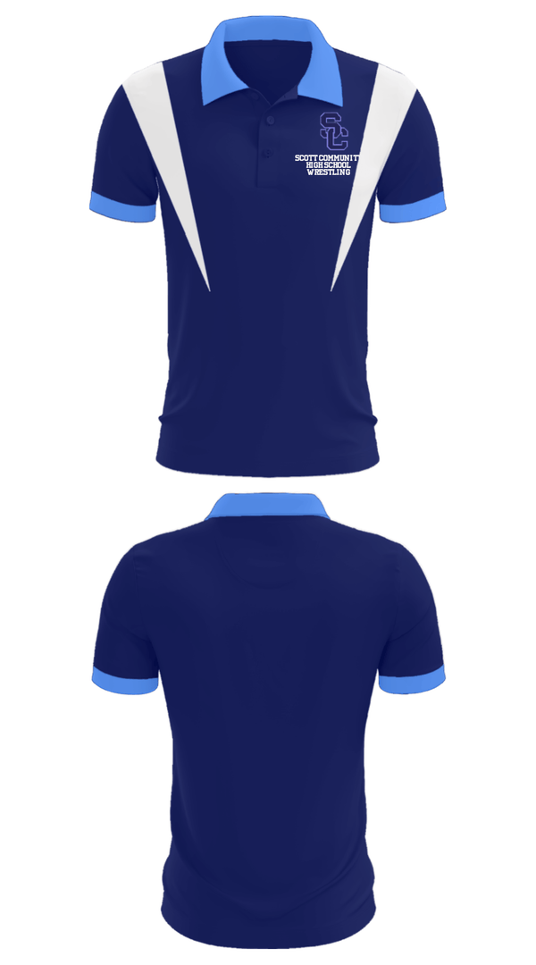 Short Sleeve Performance Polo, Scott Community High School Wrestling, Wrestling, Teamtime, Team time, sublimation, custom sports apparel, team uniforms, spirit wear, spiritwear, sports uniforms, custom shirts, team store, custom team store, fundraiser sports, apparel fundraiser