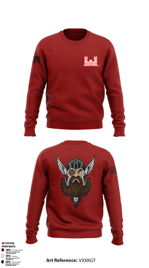 Crew Neck Sweatshirt, 689 EN CO, Army, Teamtime, Team time, sublimation, custom sports apparel, team uniforms, spirit wear, spiritwear, sports uniforms, custom shirts, team store, custom team store, fundraiser sports, apparel fundraiser