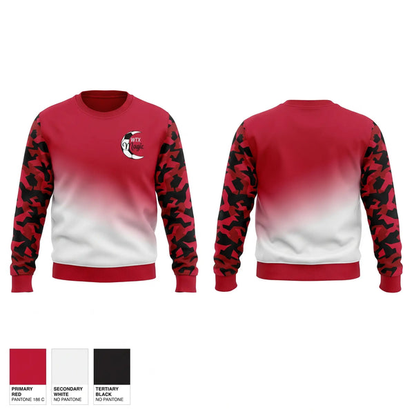 Crew Neck Sweatshirt, WTX Magic, Men's Soccer, Teamtime, Team time, sublimation, custom sports apparel, team uniforms, spirit wear, spiritwear, sports uniforms, custom shirts, team store, custom team store, fundraiser sports, apparel fundraiser
