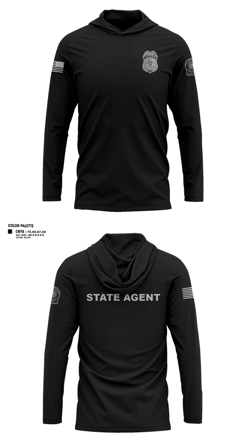Long Sleeve Hooded Sun Shirt, 8TH DA DTF MCU, Police, Teamtime, Team time, sublimation, custom sports apparel, team uniforms, spirit wear, spiritwear, sports uniforms, custom shirts, team store, custom team store, fundraiser sports, apparel fundraiser