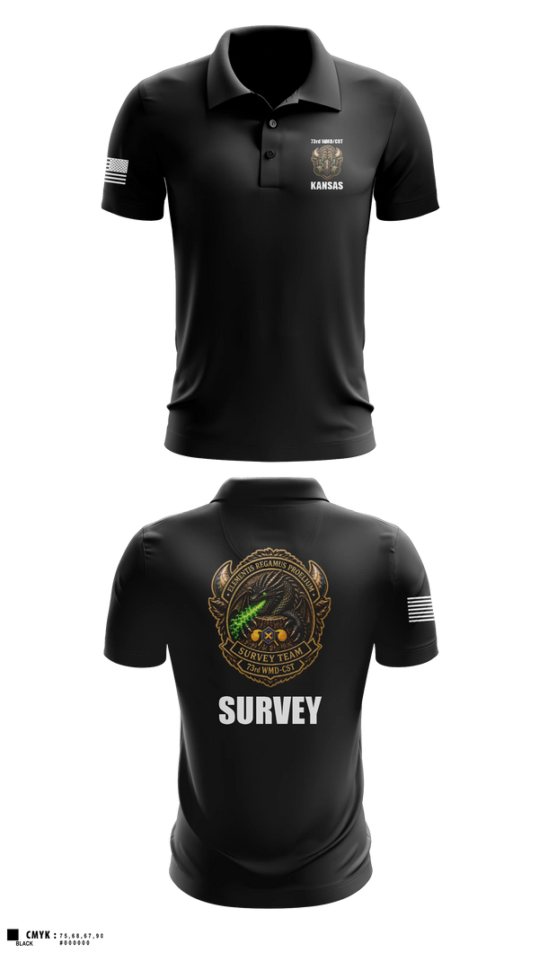Short Sleeve Performance Polo, 73rd WMD/CST, National Guard, Teamtime, Team time, sublimation, custom sports apparel, team uniforms, spirit wear, spiritwear, sports uniforms, custom shirts, team store, custom team store, fundraiser sports, apparel fundraiser