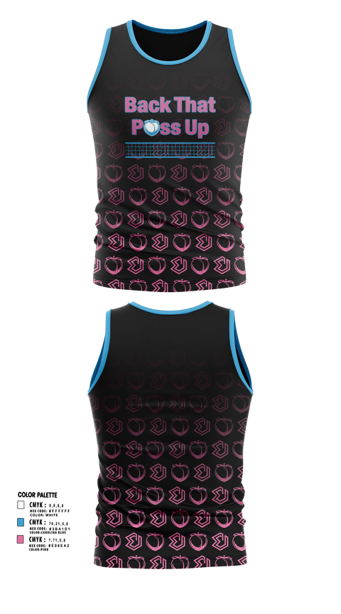 Tank Top, Back That Pass Up, Men's Volleyball, Teamtime, Team time, sublimation, custom sports apparel, team uniforms, spirit wear, spiritwear, sports uniforms, custom shirts, team store, custom team store, fundraiser sports, apparel fundraiser