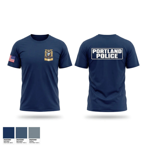 Old School Cotton Feel Shirt, Portland Police Bureau, Police, Teamtime, Team time, sublimation, custom sports apparel, team uniforms, spirit wear, spiritwear, sports uniforms, custom shirts, team store, custom team store, fundraiser sports, apparel fundraiser