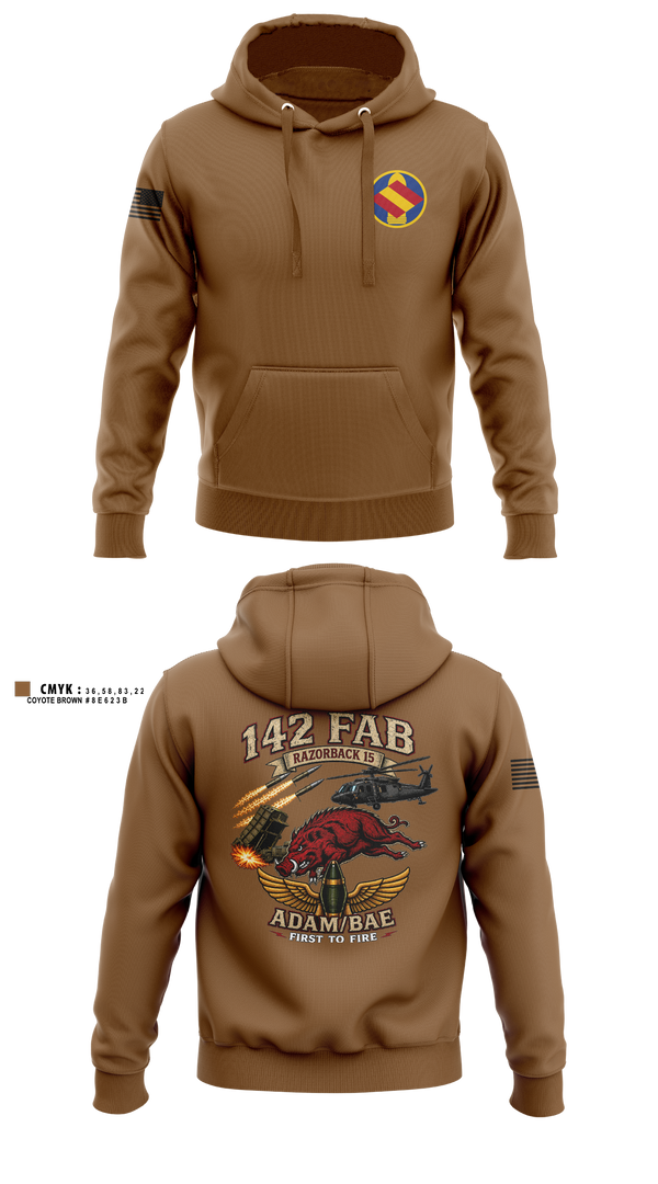 Hoodie, 142nd, Army, Teamtime, Team time, sublimation, custom sports apparel, team uniforms, spirit wear, spiritwear, sports uniforms, custom shirts, team store, custom team store, fundraiser sports, apparel fundraiser