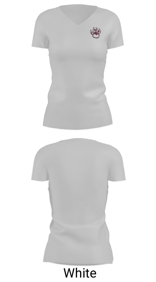 Women's Short Sleeve Vneck Shirt, Sherman High School, Spirit Store, Teamtime, Team time, sublimation, custom sports apparel, team uniforms, spirit wear, spiritwear, sports uniforms, custom shirts, team store, custom team store, fundraiser sports, apparel fundraiser