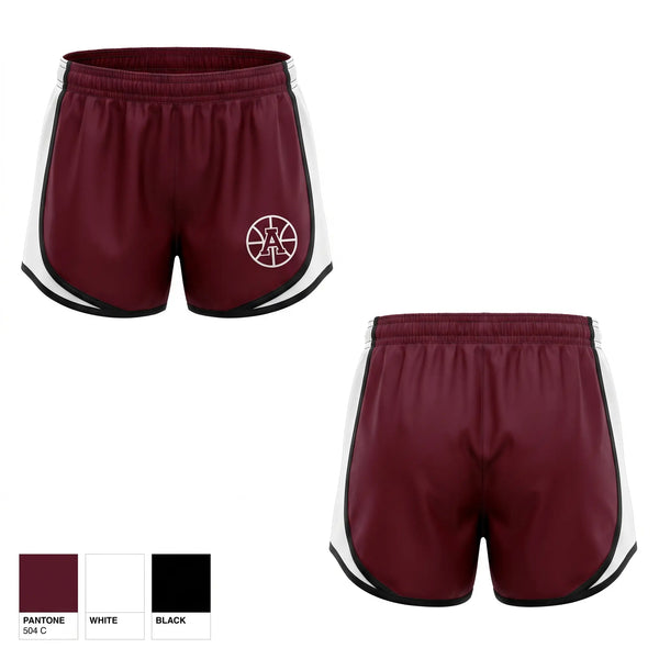 Womens Shorts, Auburn Maroons, Men's Basketball, Teamtime, Team time, sublimation, custom sports apparel, team uniforms, spirit wear, spiritwear, sports uniforms, custom shirts, team store, custom team store, fundraiser sports, apparel fundraiser