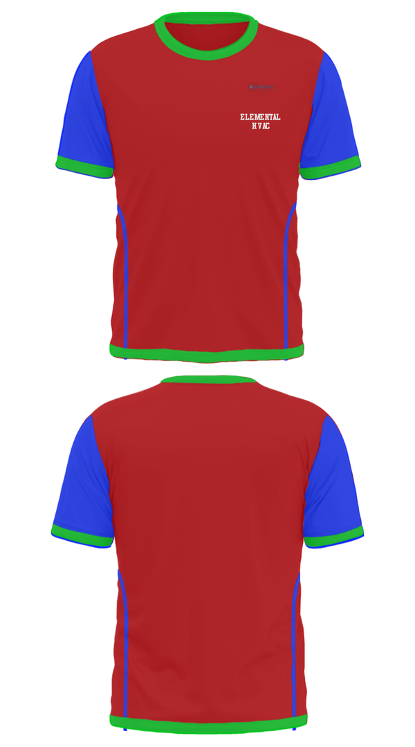 Short Sleeve Performance Shirt, Elemental HVAC, , Teamtime, Team time, sublimation, custom sports apparel, team uniforms, spirit wear, spiritwear, sports uniforms, custom shirts, team store, custom team store, fundraiser sports, apparel fundraiser