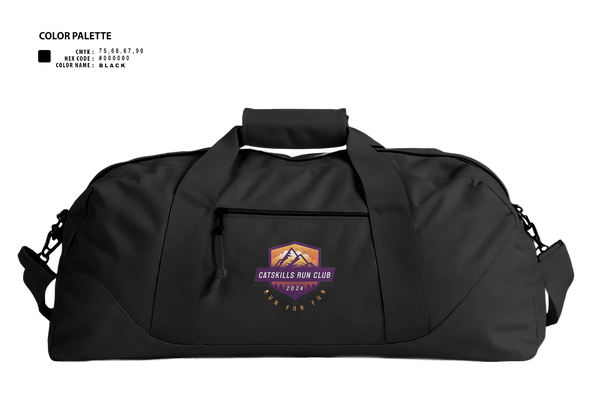 Duffle Bag, Catskills Run Club, Cross Country, Teamtime, Team time, sublimation, custom sports apparel, team uniforms, spirit wear, spiritwear, sports uniforms, custom shirts, team store, custom team store, fundraiser sports, apparel fundraiser
