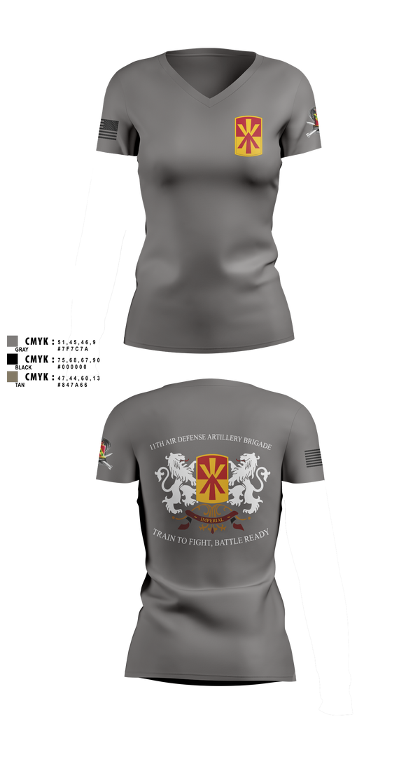 Womens Short Sleeve Vneck Shirt, Bravo 1-43 ADA, Army, Teamtime, Team time, sublimation, custom sports apparel, team uniforms, spirit wear, spiritwear, sports uniforms, custom shirts, team store, custom team store, fundraiser sports, apparel fundraiser